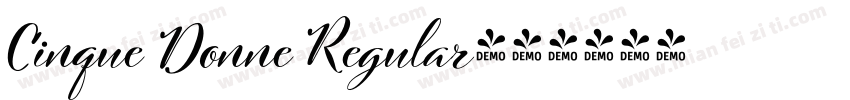Cinque Donne Regular字体转换
